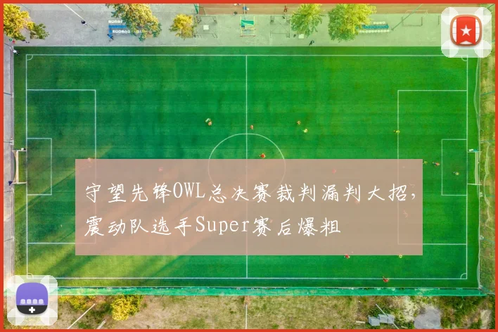 守望先锋OWL总决赛裁判漏判大招，震动队选手Super赛后爆粗
